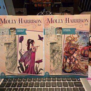 Lot of 2 Molly Harrison Art Stamps Sets - NEW